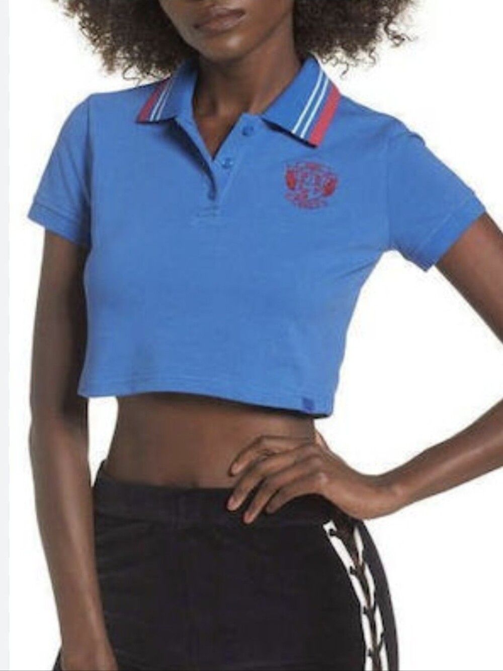Puma Fenty By Rihanna Cropped Polo Style Top Size M